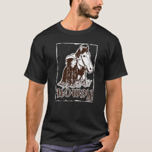 Howdy Southern Western Country Girl Rodeo Cowgirl T-Shirt