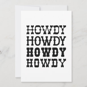 Howdy Thank You Card