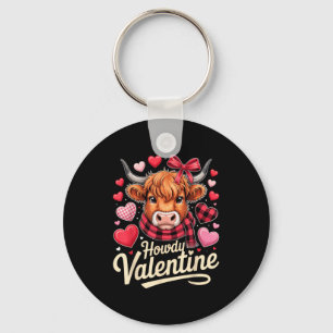 Howdy Valentine Cow Love Outfit For Couples And Af Keychain