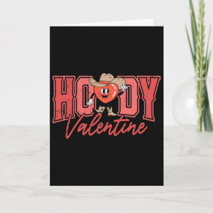Howdy Valentine Retro Heart Valentine's Day Women  Card