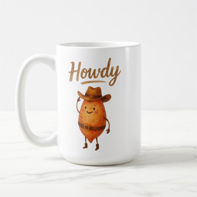 Howdy yam coffee mug (Left)