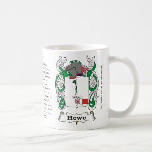 Howe, the origin, meaning and the crest coffee mug