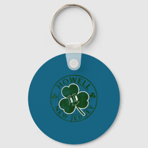 Howell New Jersey Irish Shamrock Nj Retro Souvenir Keychain