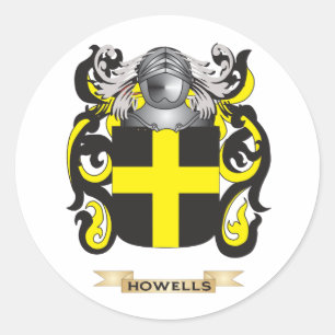 Howells Coat of Arms (Family Crest) Classic Round Sticker