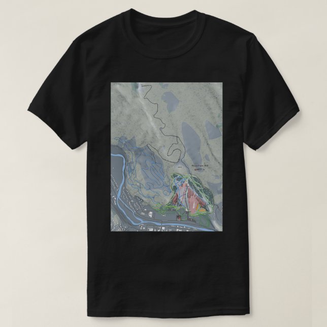 Howelsen Hill Resort Trail Map T-Shirt (Design Front)