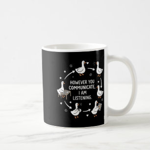 However Communication Listening AAC SLP Funny Coffee Mug