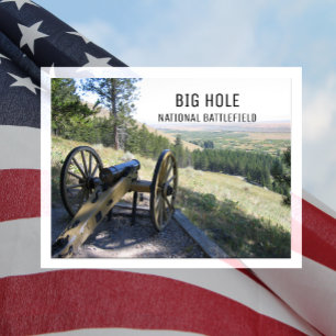Howitzer Cannon, Big Hole River, BIg Hole NB, MT Postcard