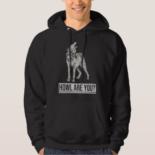 Howl Are You Pun For A Wolf Expert Hoodie