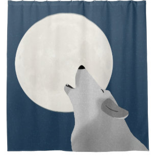 Howl At The Moon Shower Curtain