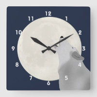 Howl At The Moon Wall Clock