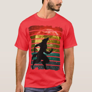 Howl At The Moon Werewolf Full Moon Star Filled Ni T-Shirt