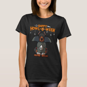 Howl O Ween Doberman Pinscher Dog For Halloween T-Shirt