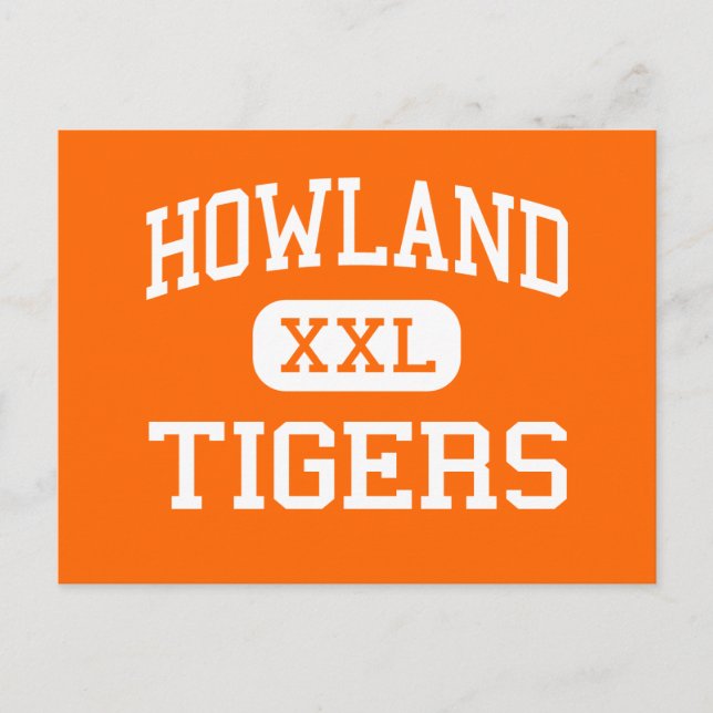 Howland - Tigers - High School - Warren Ohio Postcard (Front)