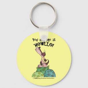 Howler Dog Keychain