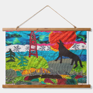 Howler Wolf Hanging Tapestry