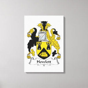 Howlett Family Crest Canvas Print