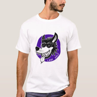 Howlin' Lone Wolf Cartoon T-Shirt