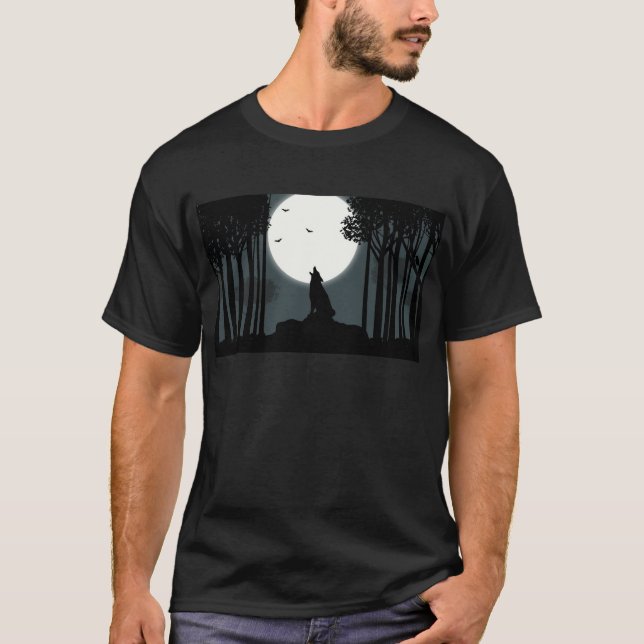 howling at the Moon T-Shirt (Front)