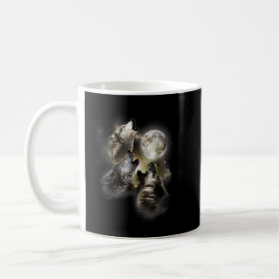 Howling At The Moon Wolves Wolf Animal T-Shirt Coffee Mug