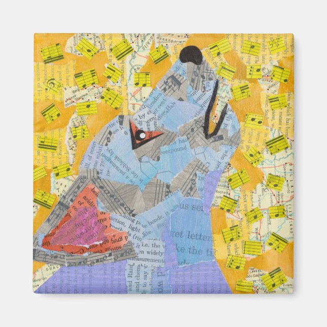 Howling Dog Magnet (Front)