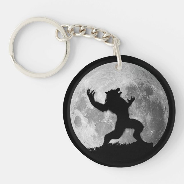 Howling Mad Werewolf Keychain (Front)