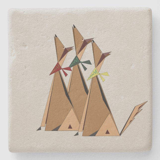 Howling Stone Coaster (Front)