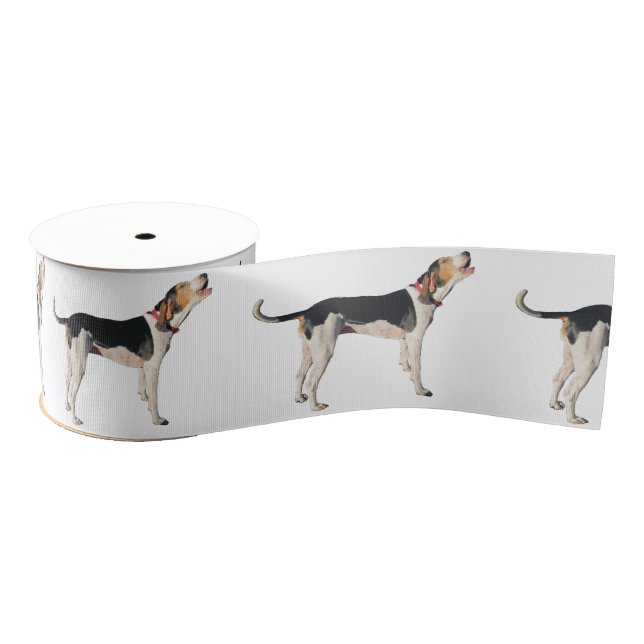 Howling Treeing Walker Coonhound Craft Ribbon Grosgrain Ribbon (Spool)