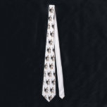 Howling Tricolored Basset Hound Tie<br><div class="desc">Original fine art design of a howling tricolored Basset hound by designer Carolyn McFann on a quality necktie for dog lovers.</div>