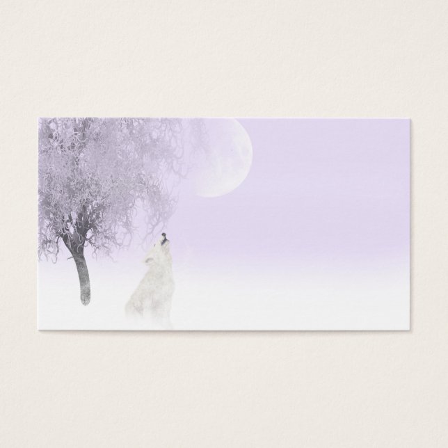 Howling white wolf (Front)