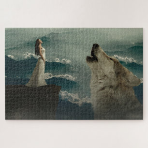 Howling Wolf and Lady Jigsaw Puzzle