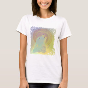 Howling Wolf and Mandala Ornament T-Shirt