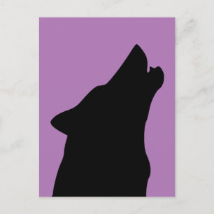 HOWLING WOLF ART Postcard