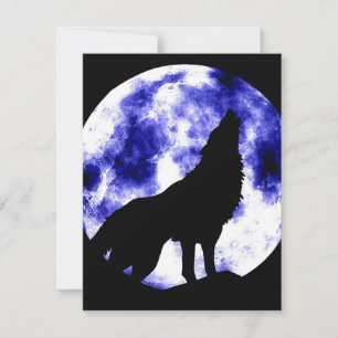 Howling Wolf at Moon