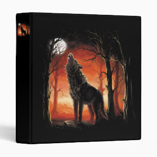 Howling Wolf at Sunset Binder