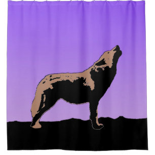 Howling Wolf at Sunset - Original Wildlife Art