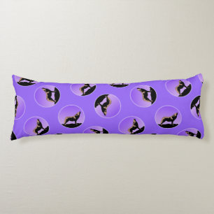 Howling Wolf at Sunset  - Original Wildlife Art Body Pillow