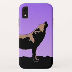 Howling Wolf at Sunset  - Original Wildlife Art iPhone XR Case