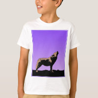 Howling Wolf at Sunset - Original Wildlife Art