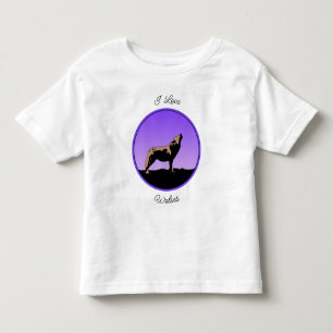 Howling Wolf at Sunset  - Original Wildlife Art Toddler T-shirt