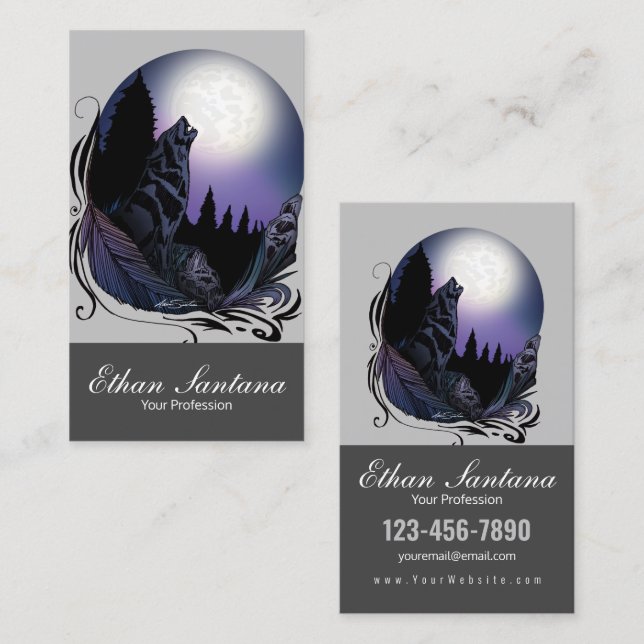 Howling Wolf Business Card (Front/Back)