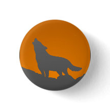 Howling wolf button