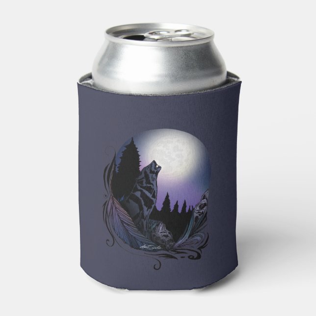 Howling Wolf Can Cooler (Can Front)