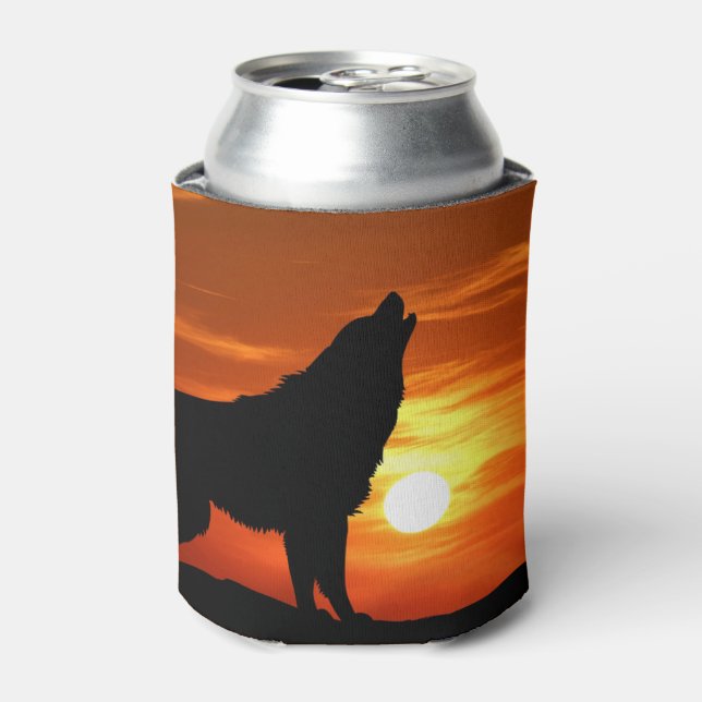 Howling Wolf Can Cooler (Can Front)