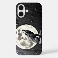 howling wolf canine full moon