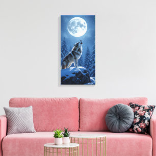 Howling Wolf Canvas Print