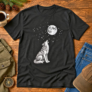 Howling Wolf Celestial Night T-Shirt