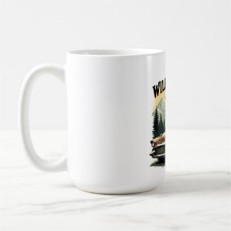 Howling Wolf Classic Vintage Car Nature Road Trip Coffee Mug