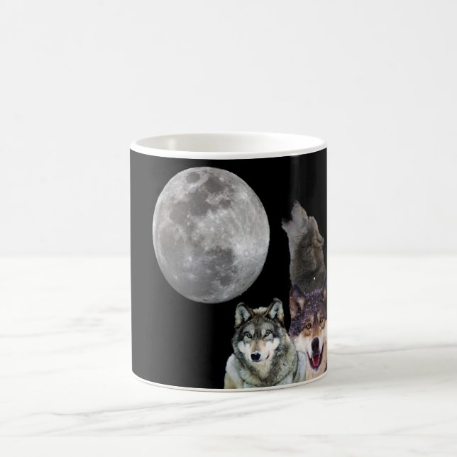 Howling Wolf design Coffee Mug (Center)