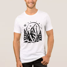 Howling wolf graphic tee