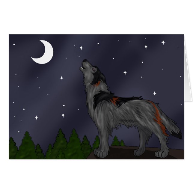 Howling Wolf (Grey) (Front Horizontal)
